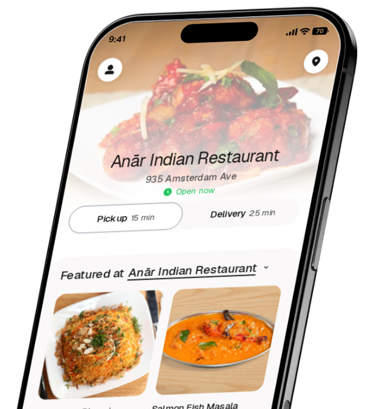 Anār Indian Restaurant app preview