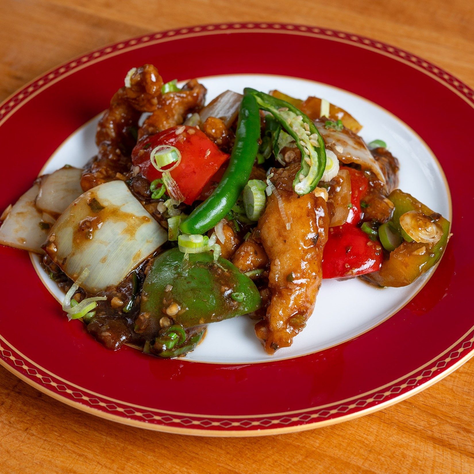 Garlic-Chili Chicken.