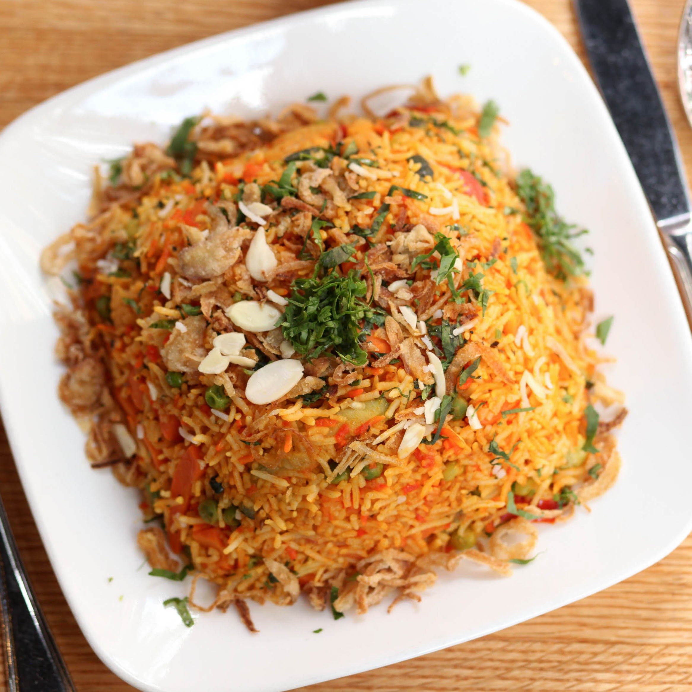 Vegetable Biryani.