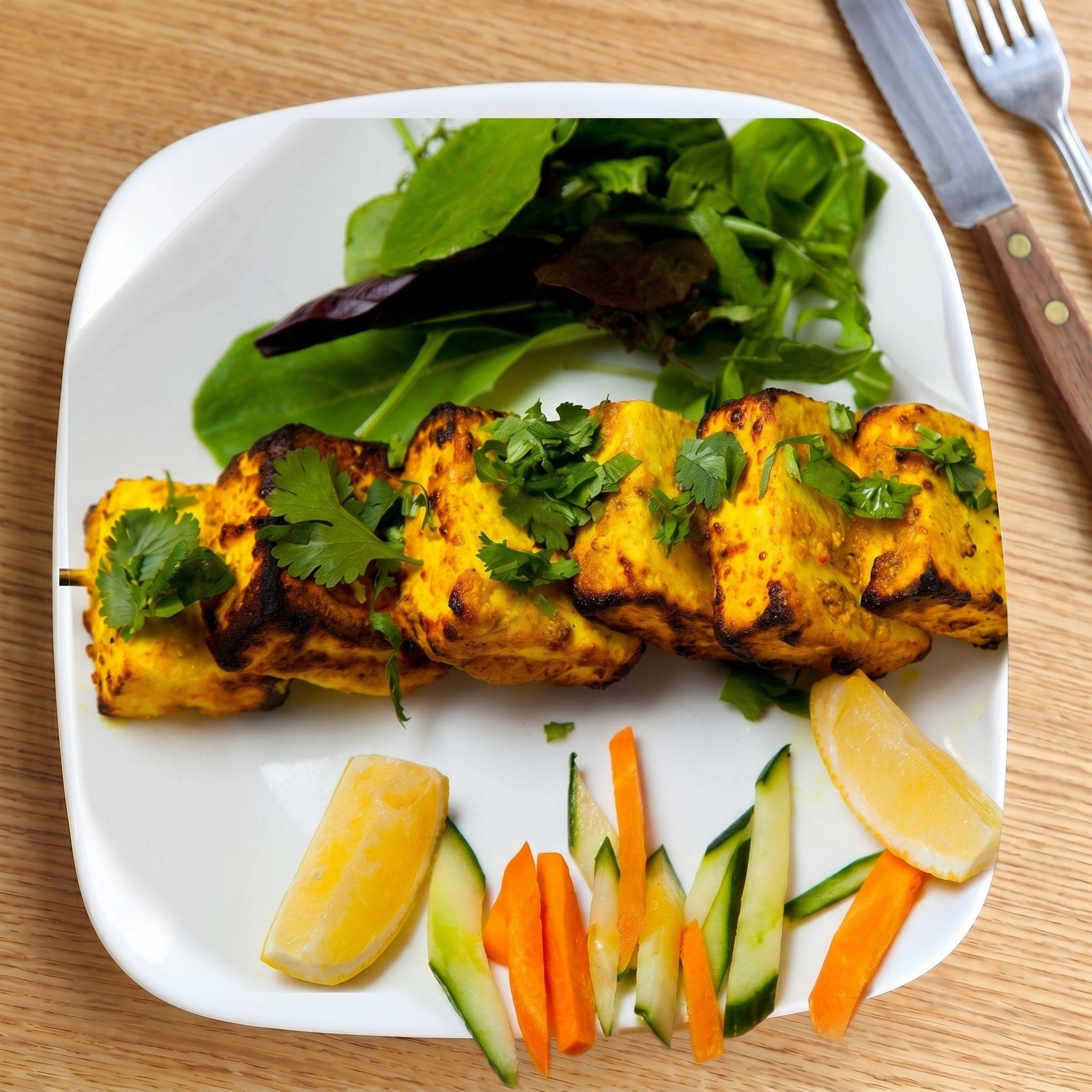 Kesari Paneer Tikka.