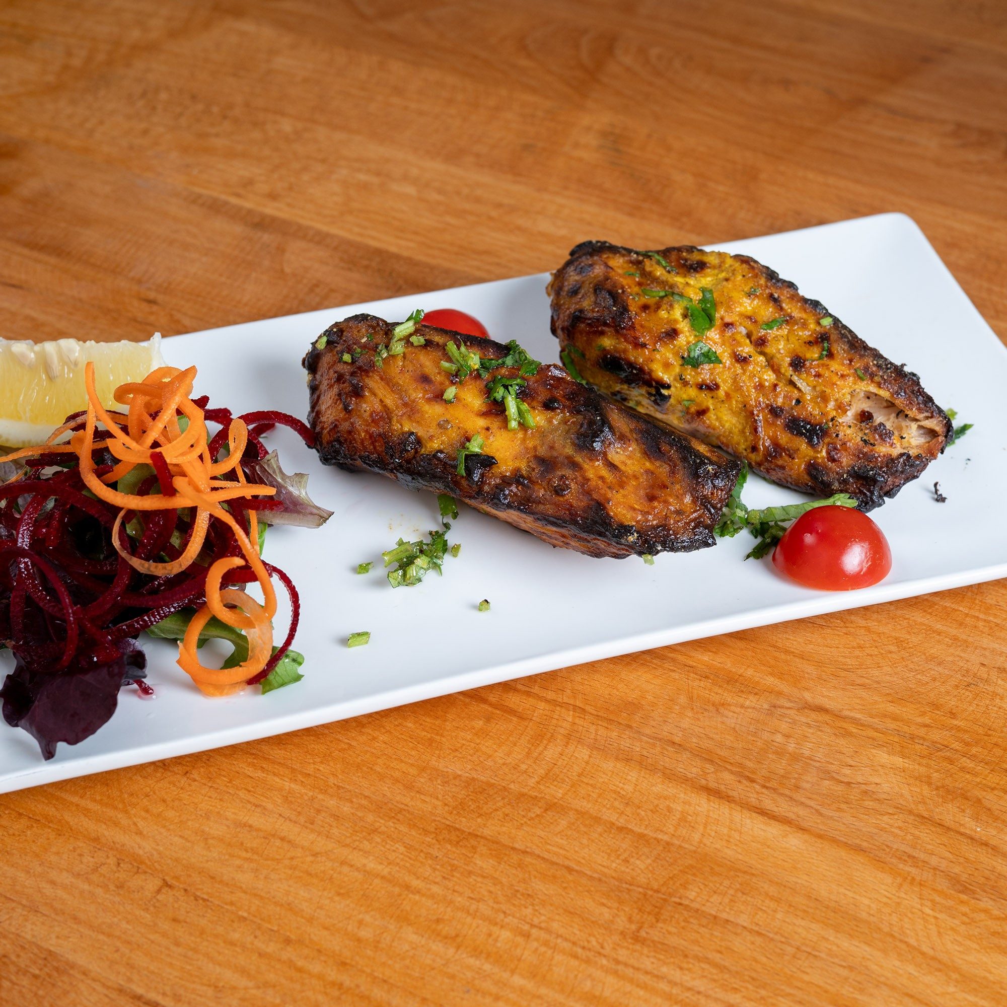 Salmon Tikka.